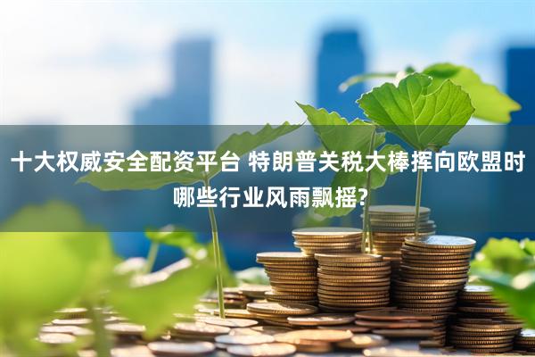 十大权威安全配资平台 特朗普关税大棒挥向欧盟时 哪些行业风雨飘摇?